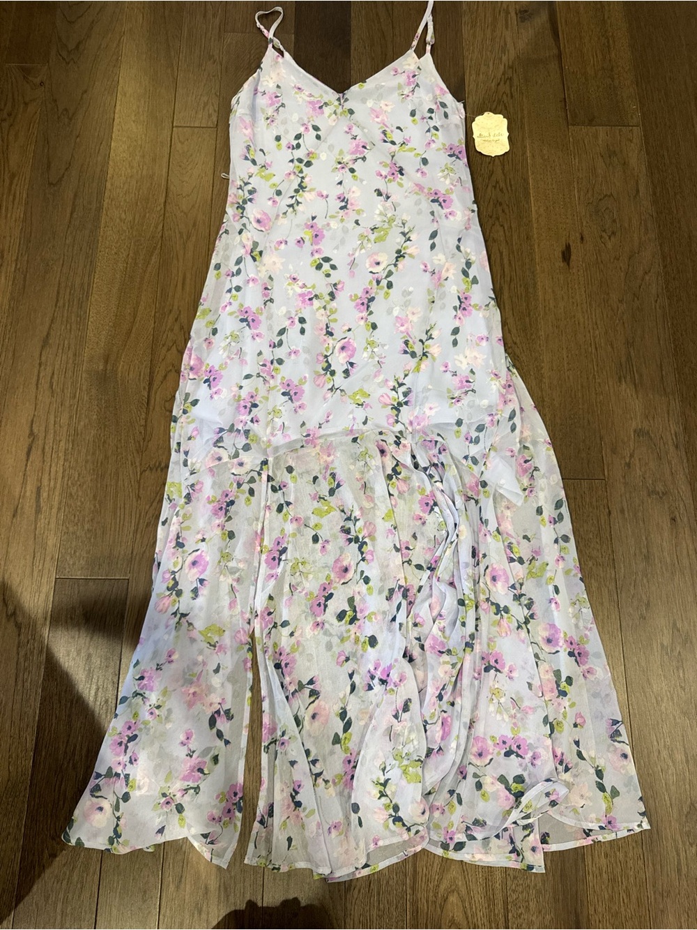 Altar'd State sleeveless lavender Floral Maxi Dress